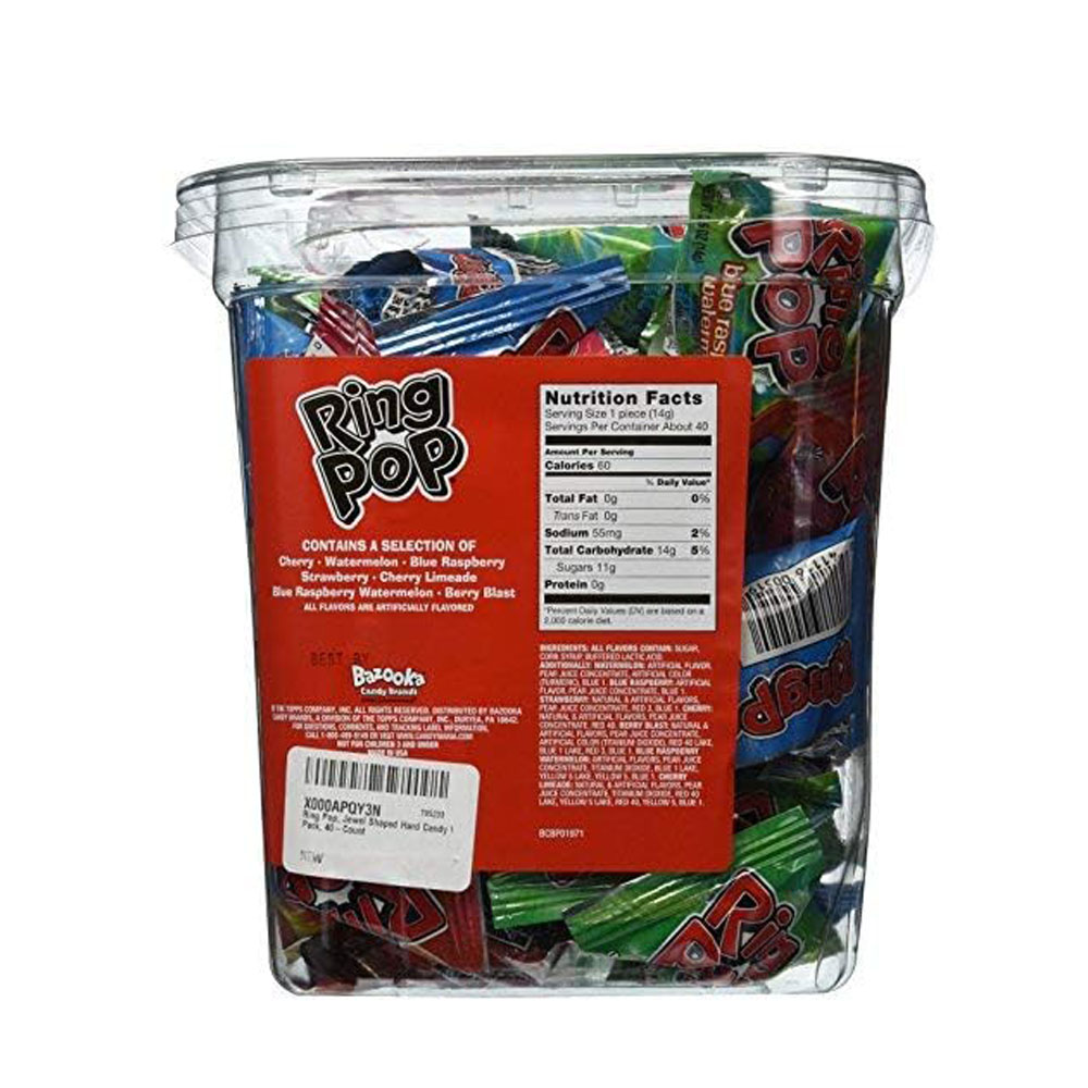 Ring Pop Hard Candy Pops, Variety Pack,2.55 pounds, 44 Count - Image 3