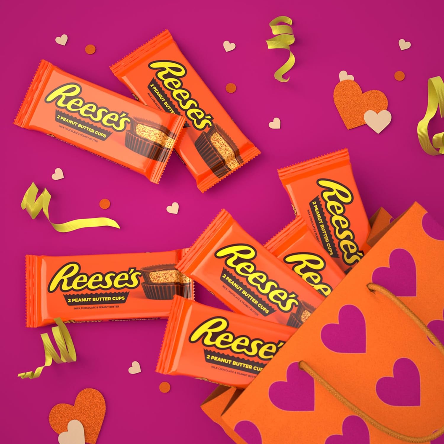 REESE'S Milk Chocolate Peanut Butter Cups, Easter Candy Packs - Image 2