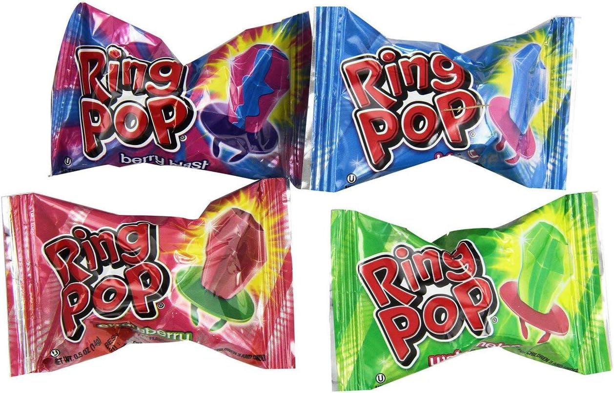 Ring Pop Hard Candy Pops, Variety Pack,2.55 pounds, 44 Count - Image 2